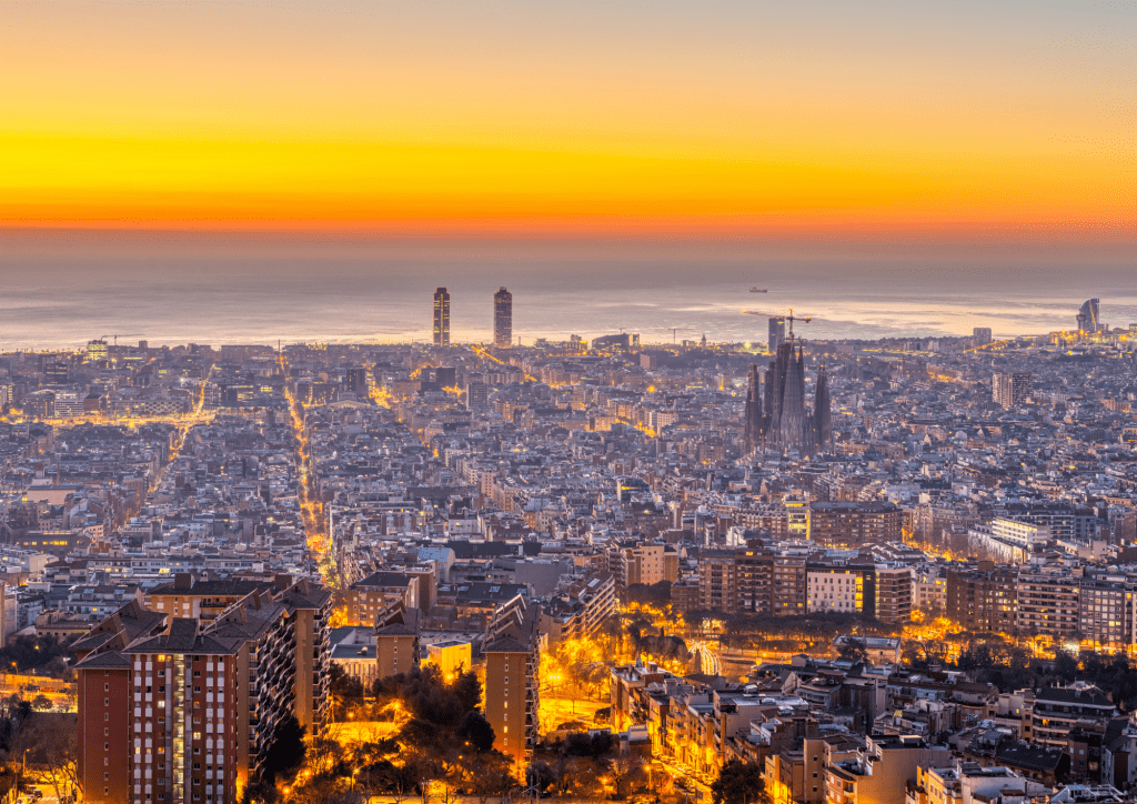 La ciudad de Barcelona donde se hacen mudanzas